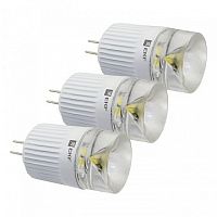 Лампа светодиодная FLL-G 2W 4000К G4 блистер (3 шт)  Simple |  код. FLL-G-2-12-4K-G4 |  EKF